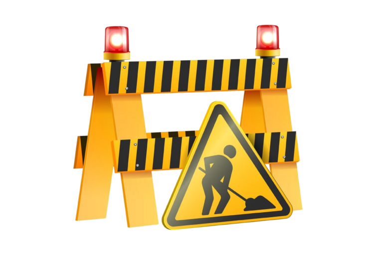 Absperrung Baustelle