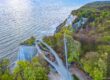 Felswand mit Skywalk